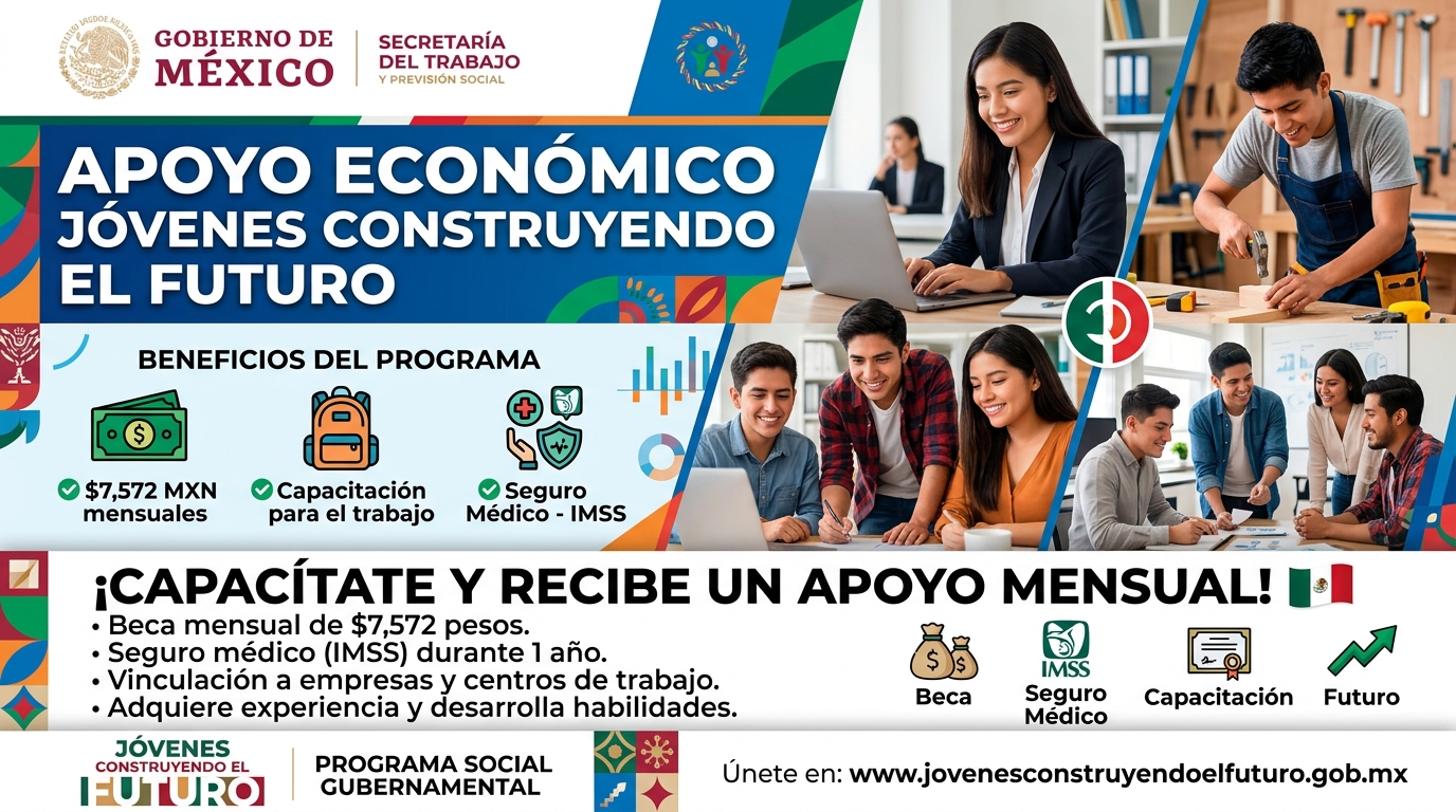 Lee más sobre el artículo Apoyo económico Jóvenes Construyendo el Futuro