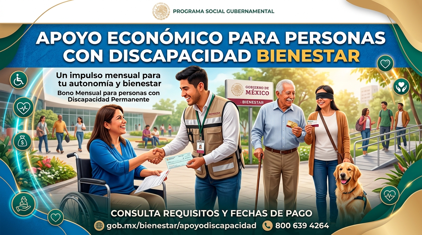 Lee más sobre el artículo Apoyo económico para personas con discapacidad Bienestar