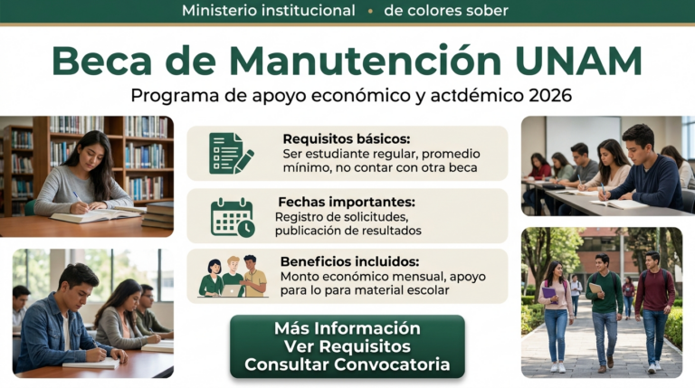 Lee más sobre el artículo Beca de Manutención UNAM