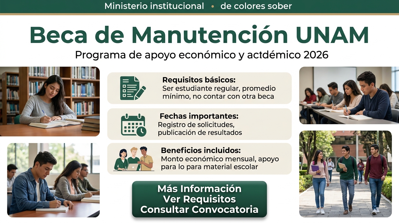 Lee más sobre el artículo Beca de Manutención UNAM
