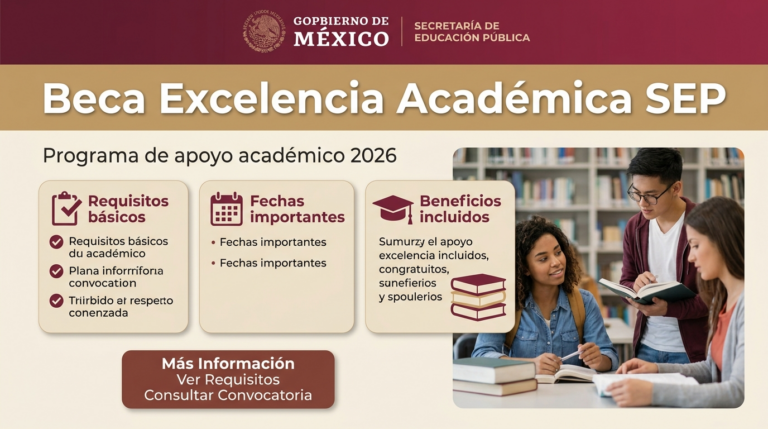 Lee más sobre el artículo Beca Excelencia Académica SEP