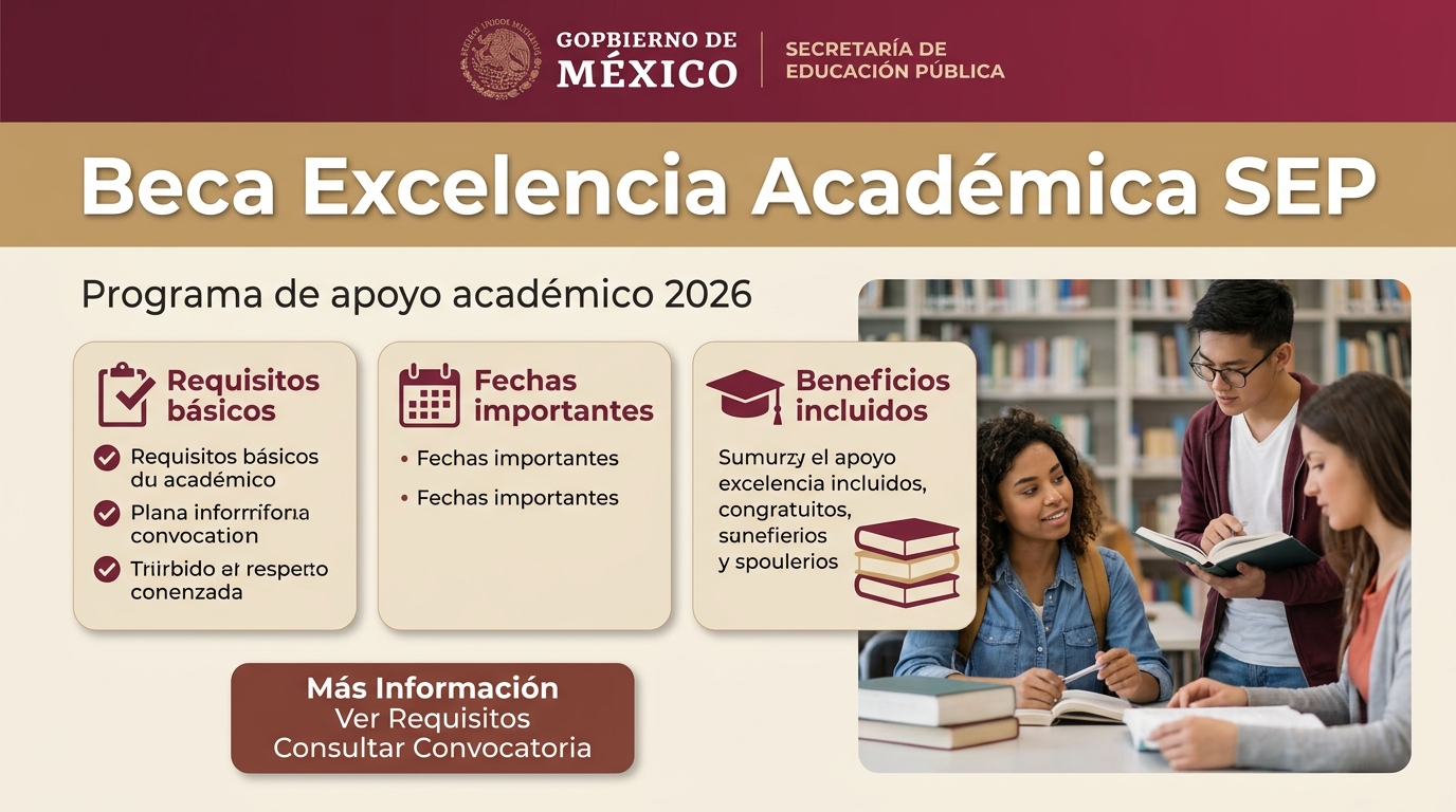 En este momento estás viendo Beca Excelencia Académica SEP