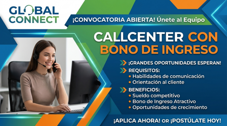 Lee más sobre el artículo Call center con bono de ingreso