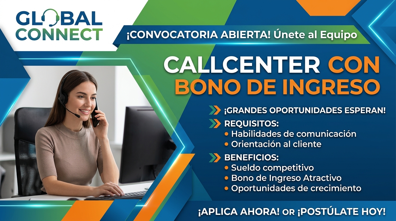 Lee más sobre el artículo Call center con bono de ingreso