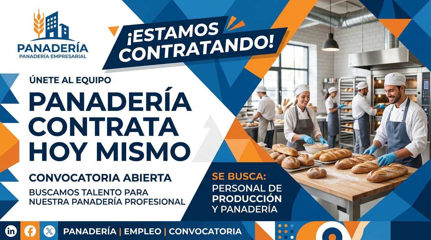 Lee más sobre el artículo Panadería contrata hoy mismo