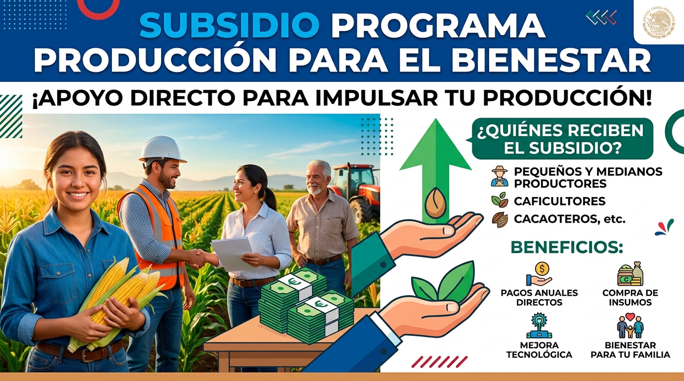 En este momento estás viendo Subsidio Programa Producción para el Bienestar